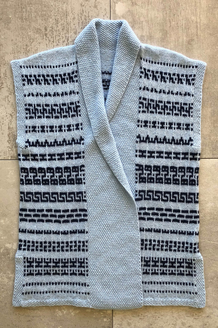 Audrey Mosaic Vest Designer Knitting Pattern