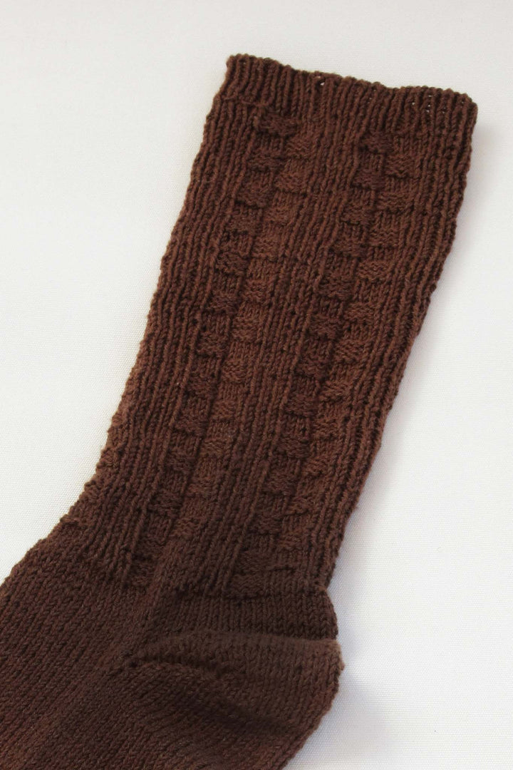 Chip Checkered Socks Designer Knitting Pattern