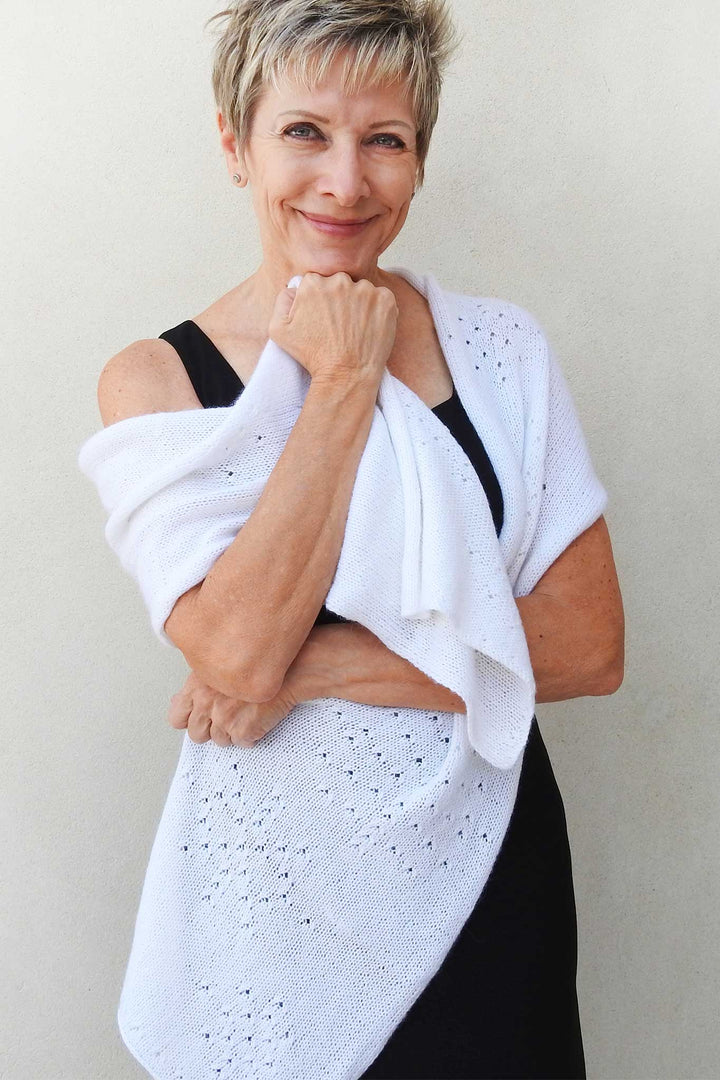 Diana Snowflake Wrap Designer Knitting Pattern