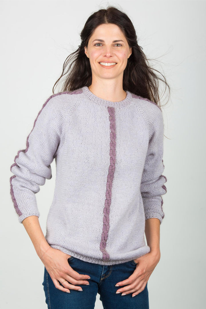 Kelly Mini-Cable Pullover Designer Knitting Pattern