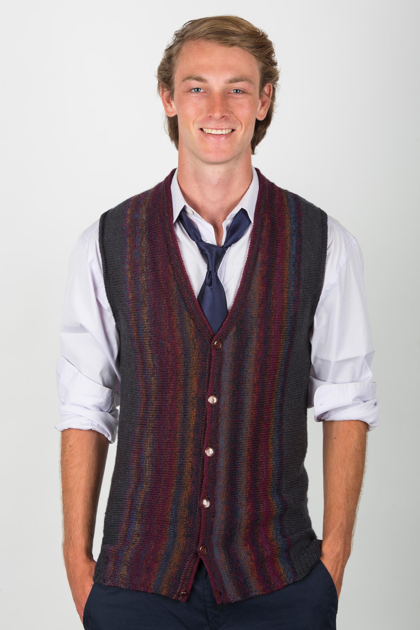 Zack Sideways Vest Designer Knitting Pattern – James Cox Knits