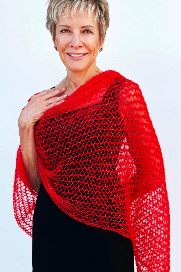 Scarlett Lace Wrap Designer Knitting Pattern