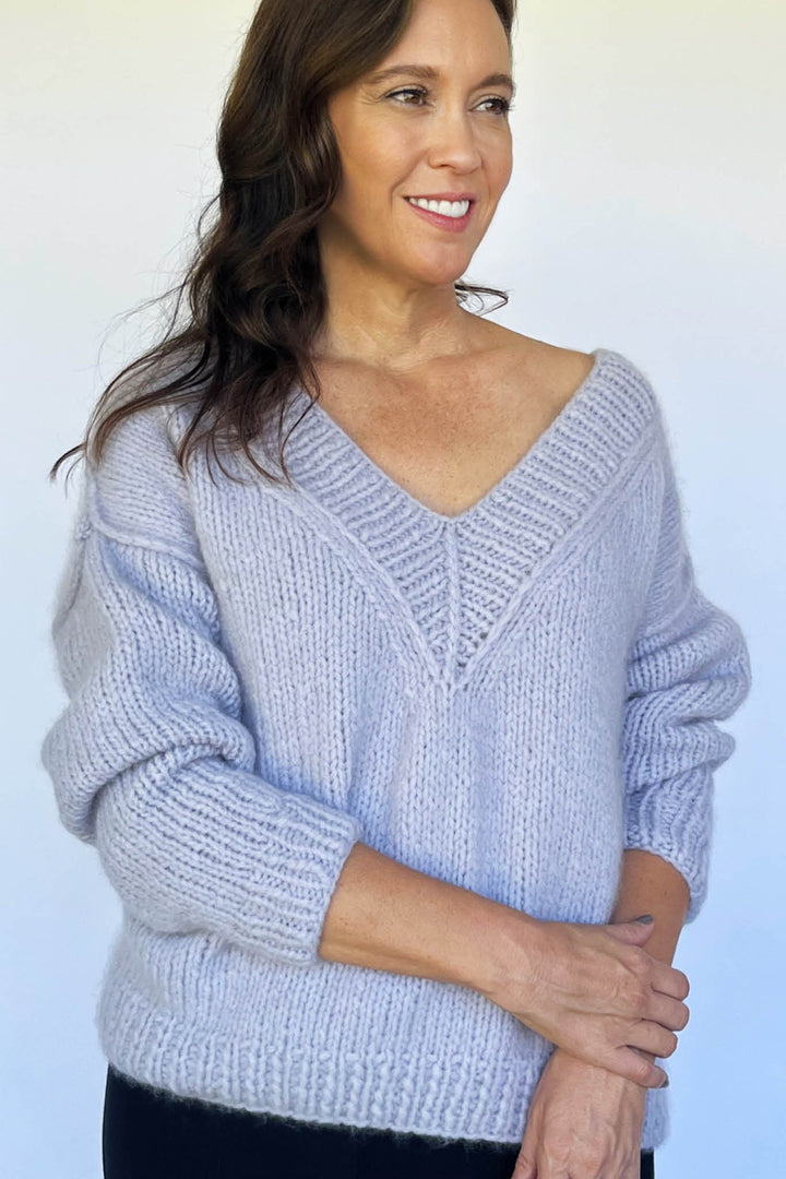 Sophia Slouchy Sweater Designer Knitting Pattern
