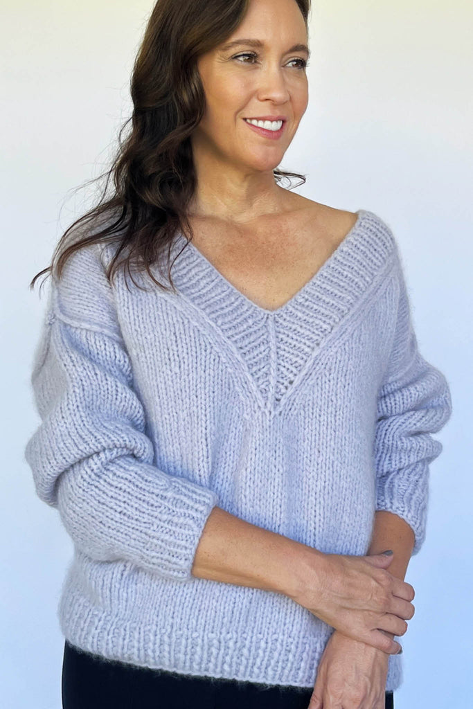 Sophia Slouchy Sweater Designer Knitting Pattern – James Cox Knits