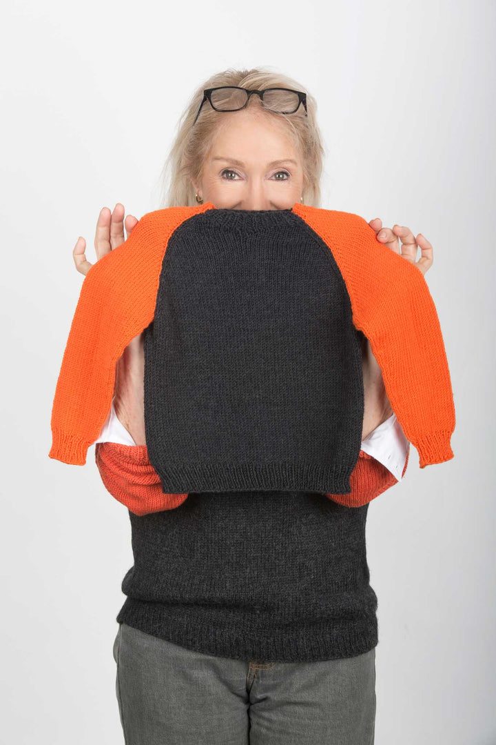 Bry Sporty Crewneck Sweater (Boys) Designer Knitting Kit | Premium Yarn + Pattern