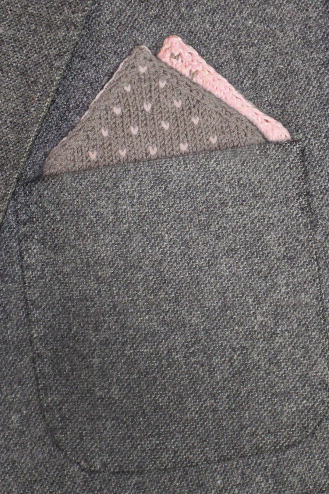 Elliott Double Knit Tie & Pocket Square Designer Knitting Pattern