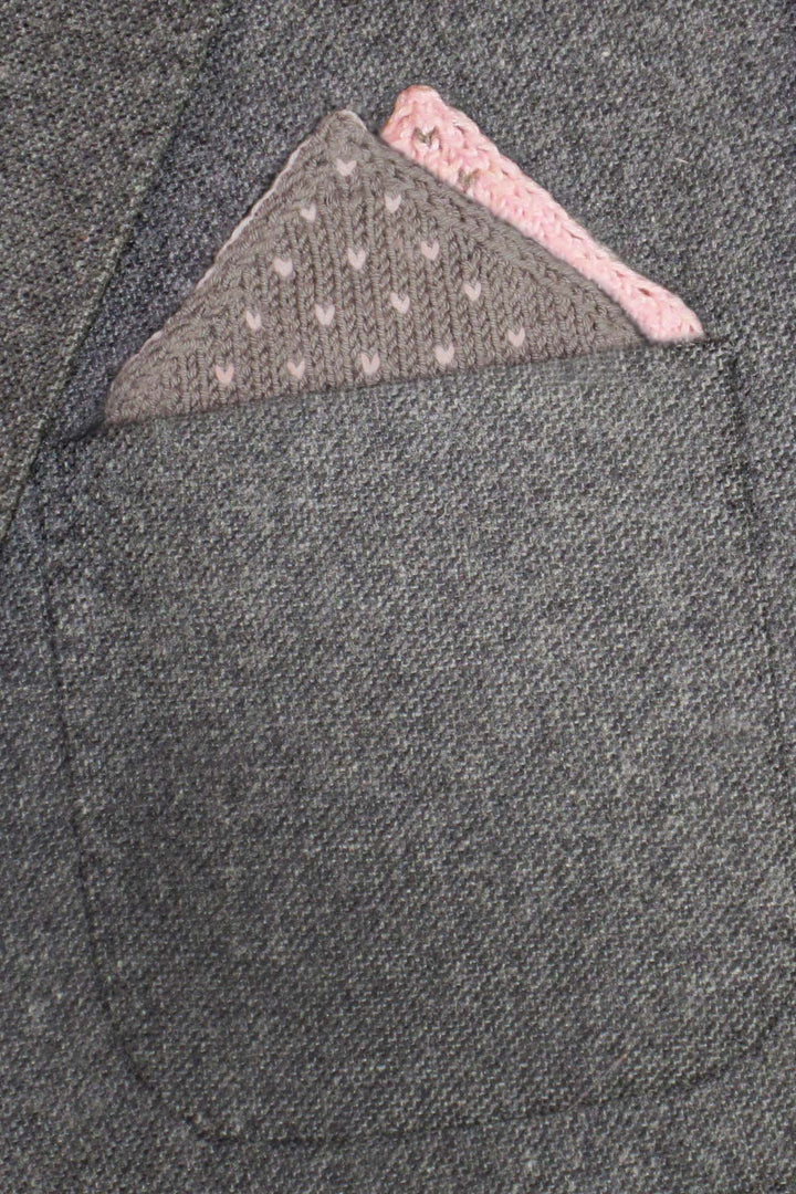 Elliott Double Knit Tie & Pocket Square Designer Knitting Pattern