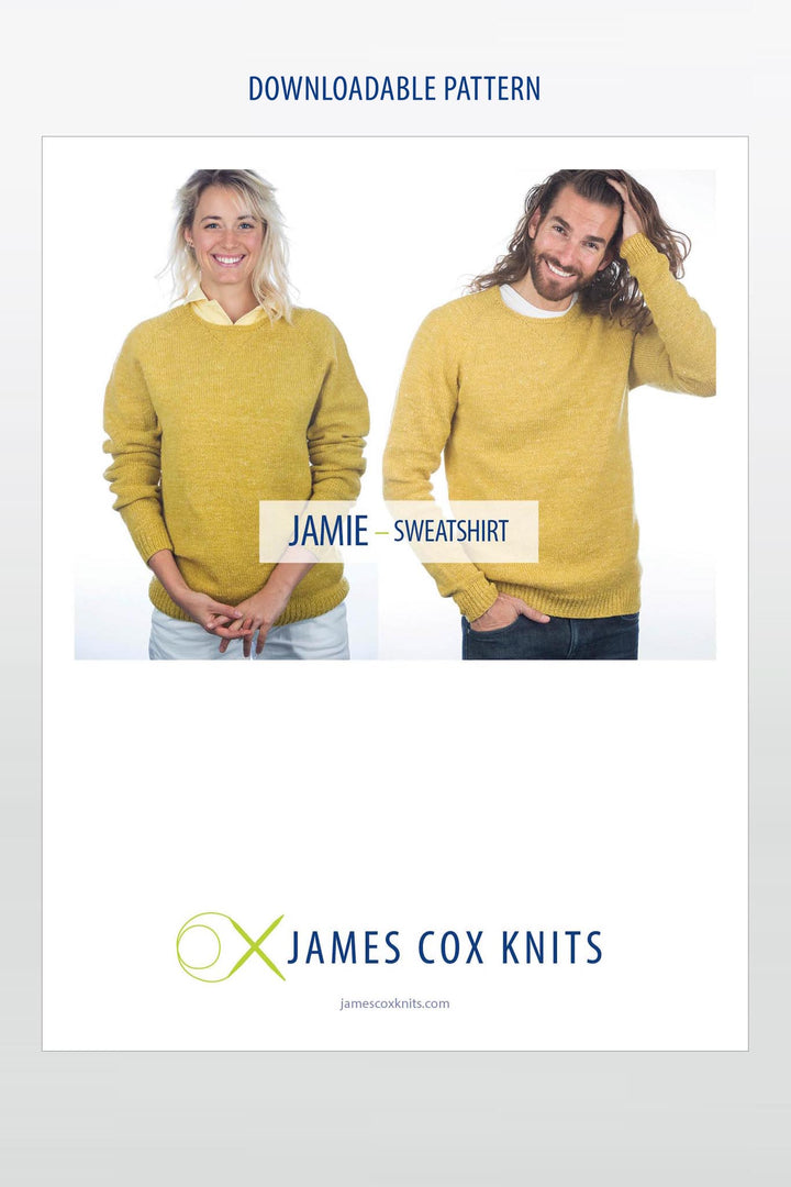 Jamie Sweatshirt Designer Knitting Pattern