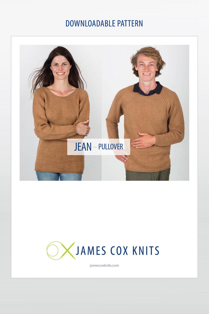 Jean Pullover Designer Knitting Pattern