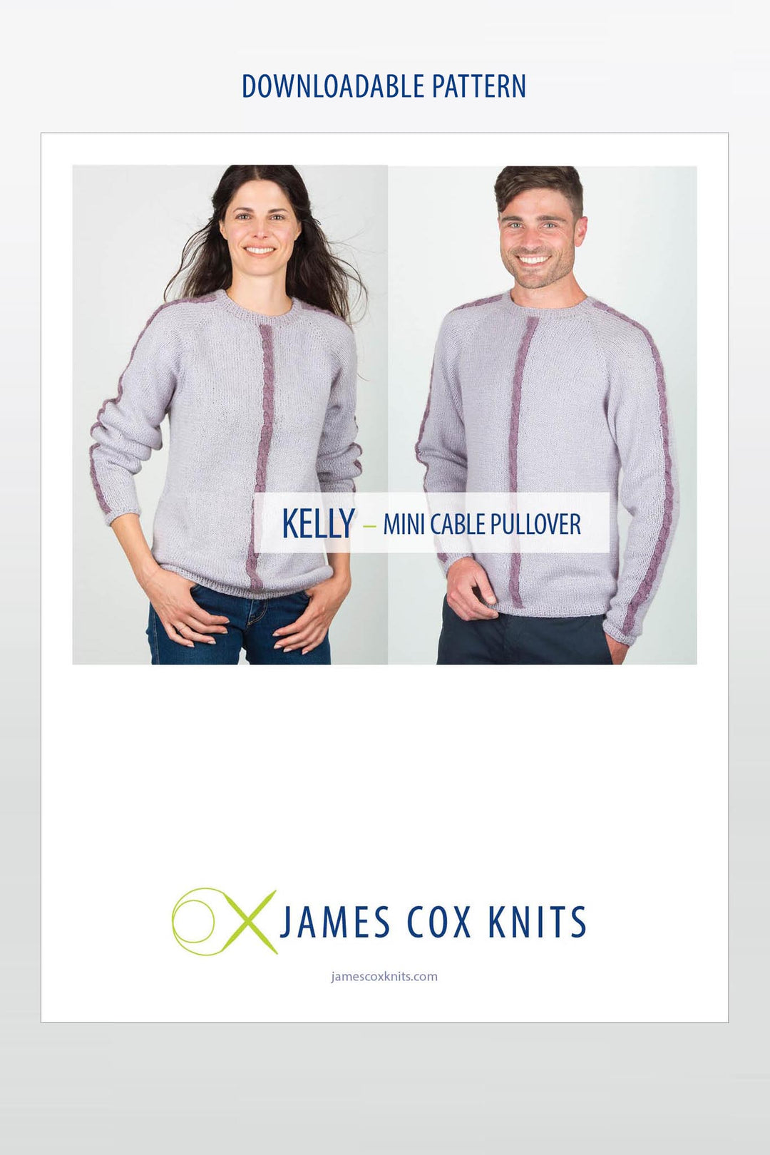 Kelly Mini-Cable Pullover Designer Knitting Pattern
