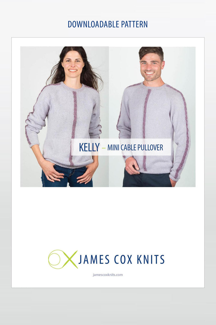 Kelly Mini-Cable Pullover Designer Knitting Pattern