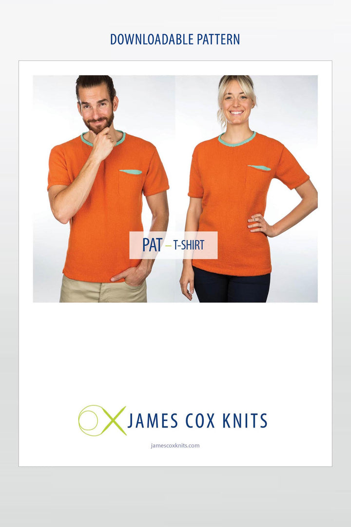 Pat T-Shirt Designer Knitting Pattern