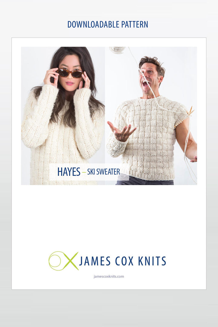 Hayes Ski Sweater Designer Knitting Kit | Premium Yarn + Pattern