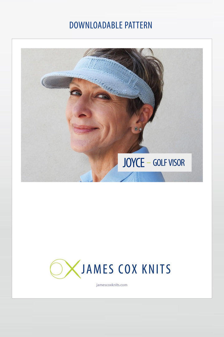 Joyce Golf Visor Designer Knitting Pattern