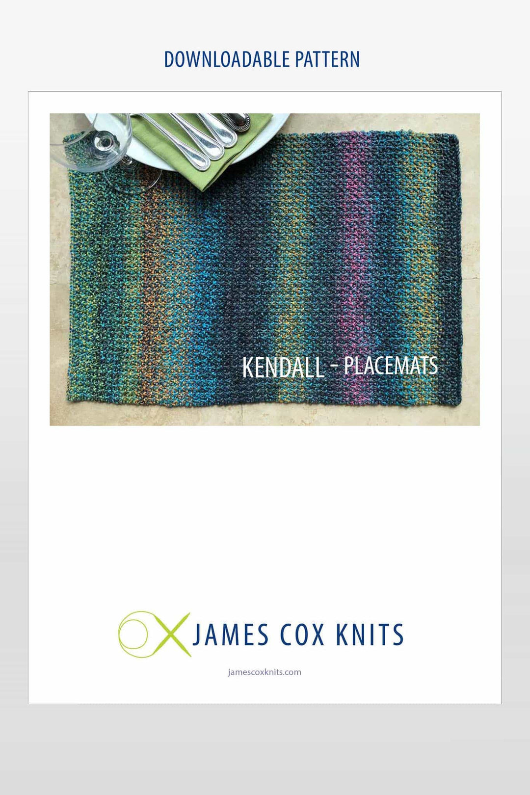Kendall Placemats Designer Knitting Pattern