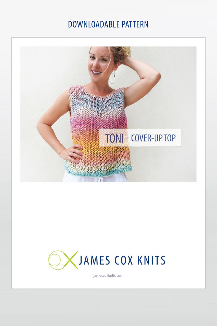 Toni Cover-Up Top Designer Knitting Pattern