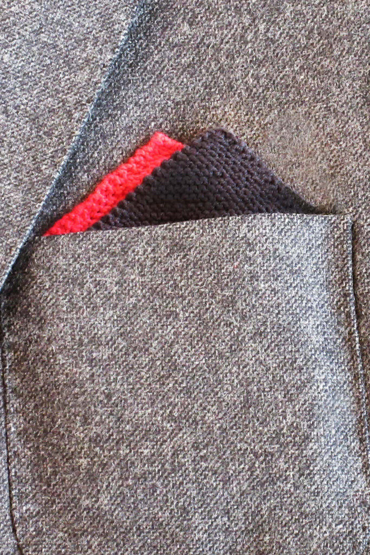 Max Color Point Tie & Pocket Square Designer Knitting Pattern