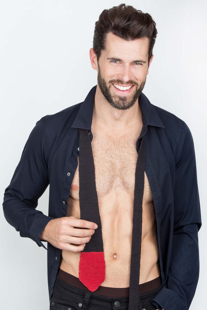 Max Color Point Tie & Pocket Square Designer Knitting Pattern